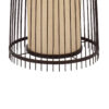 LEDTM® AZORES 01756 Boho Επιδαπέδιο Φωτιστικό με Ντουί 1 x E27 AC 220-240V IP20 - Καφέ & Μπεζ - Μ40 x Π40 x Υ150cm - Image 7