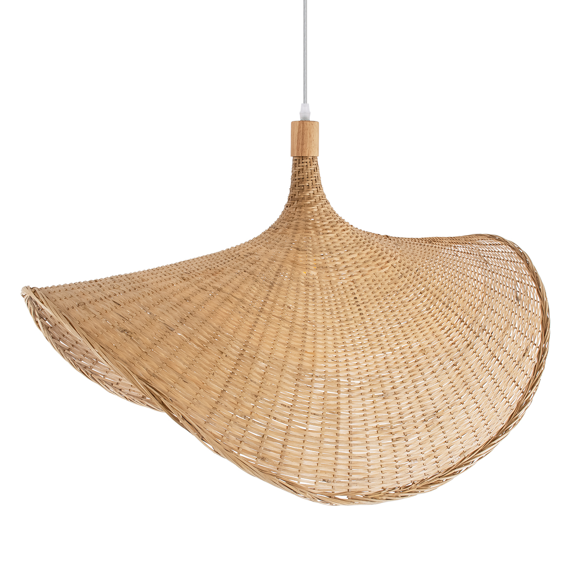 LEDTM® CUBA 01767 Boho Κρεμαστό Φωτιστικό Οροφής με Ντουί 1 x E27 AC 220-240V IP20 - Μπεζ - Μ80 x Π80 x Υ49cm - Image 7