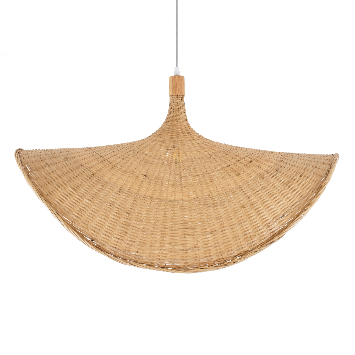 LEDTM® CUBA 01767 Boho Κρεμαστό Φωτιστικό Οροφής με Ντουί 1 x E27 AC 220-240V IP20 - Μπεζ - Μ80 x Π80 x Υ49cm - Image 8