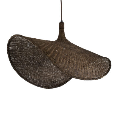 Alternative view of LEDTM® CUBA 01768 Boho Κρεμαστό Φωτιστικό Οροφής με Ντουί 1 x E27 AC 220-240V IP20 - Καφέ - Μ80 x Π80 x Υ49cm