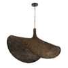 LEDTM® CUBA 01768 Boho Κρεμαστό Φωτιστικό Οροφής με Ντουί 1 x E27 AC 220-240V IP20 - Καφέ - Μ80 x Π80 x Υ49cm - Image 4