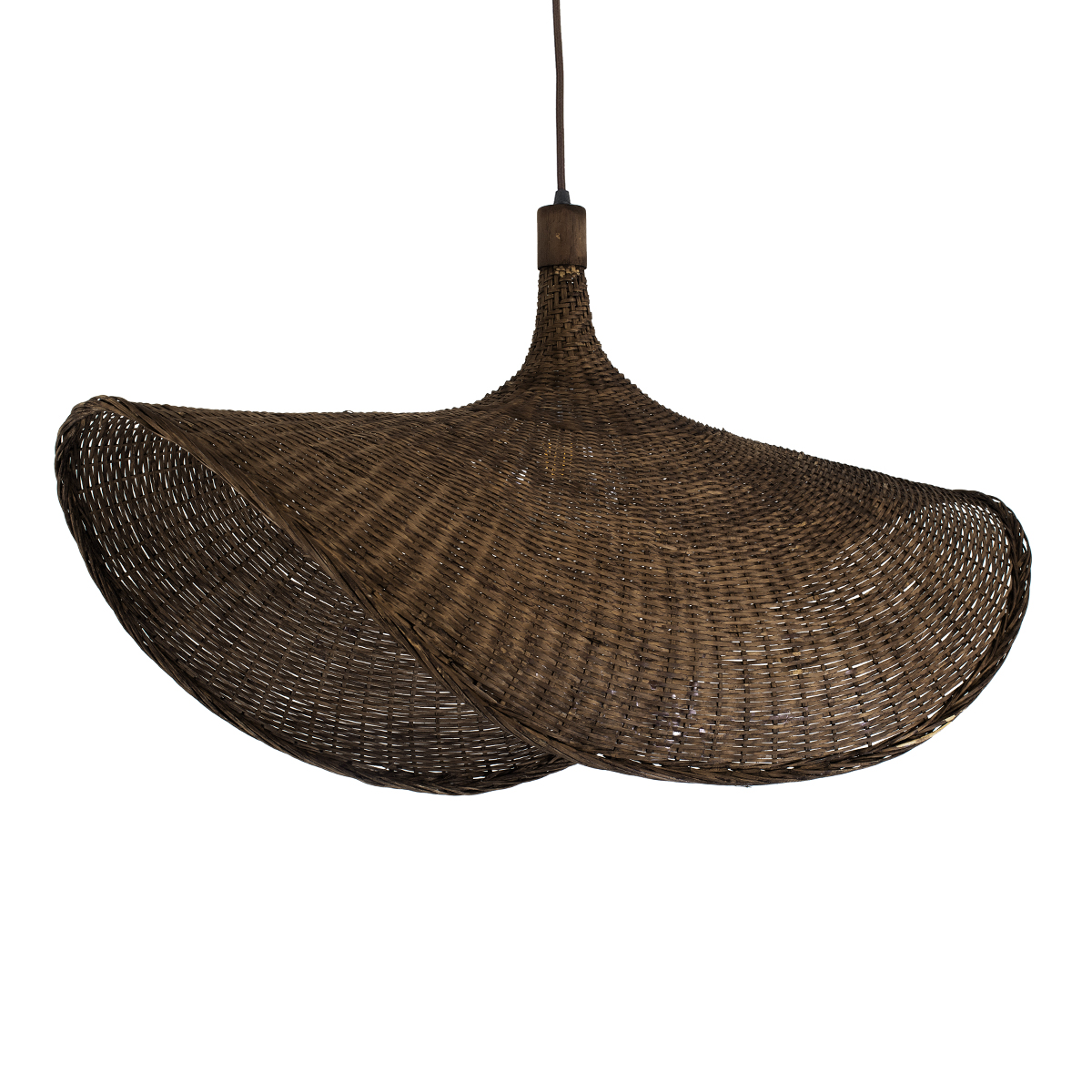 LEDTM® CUBA 01768 Boho Κρεμαστό Φωτιστικό Οροφής με Ντουί 1 x E27 AC 220-240V IP20 - Καφέ - Μ80 x Π80 x Υ49cm - Image 5