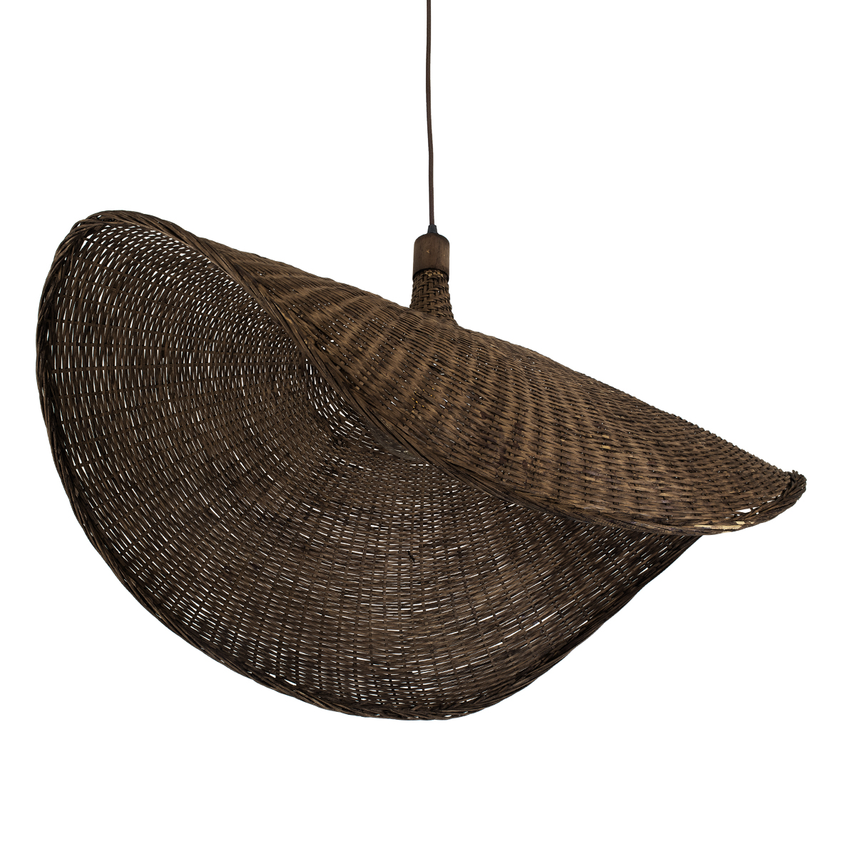 LEDTM® CUBA 01768 Boho Κρεμαστό Φωτιστικό Οροφής με Ντουί 1 x E27 AC 220-240V IP20 - Καφέ - Μ80 x Π80 x Υ49cm - Image 6