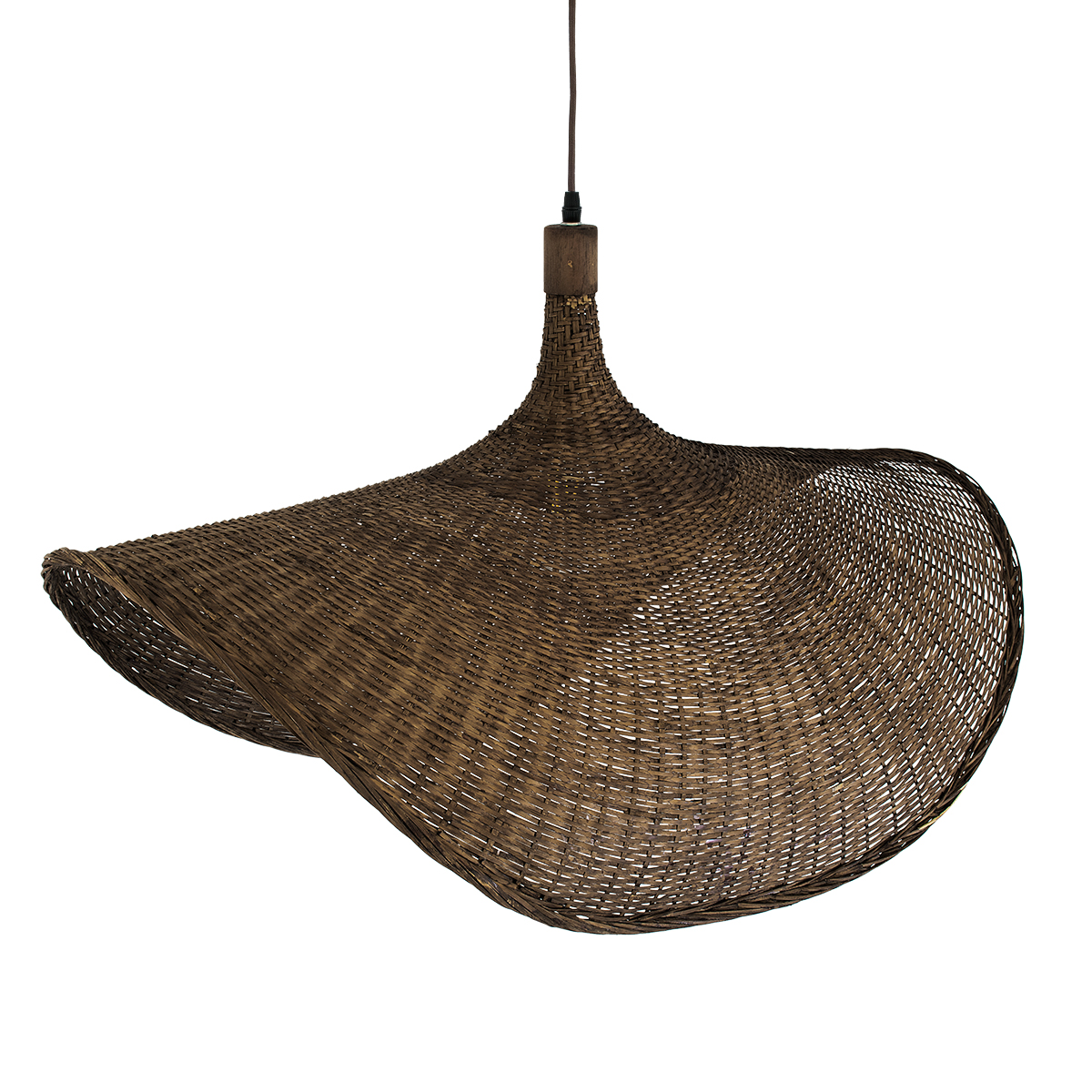 LEDTM® CUBA 01768 Boho Κρεμαστό Φωτιστικό Οροφής με Ντουί 1 x E27 AC 220-240V IP20 - Καφέ - Μ80 x Π80 x Υ49cm - Image 7