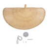 LEDTM® CUBA 01769 Boho Κρεμαστό Φωτιστικό Οροφής με Ντουί 1 x E27 AC 220-240V IP20 - Μπεζ - Μ100 x Π100 x Υ55cm - Image 12