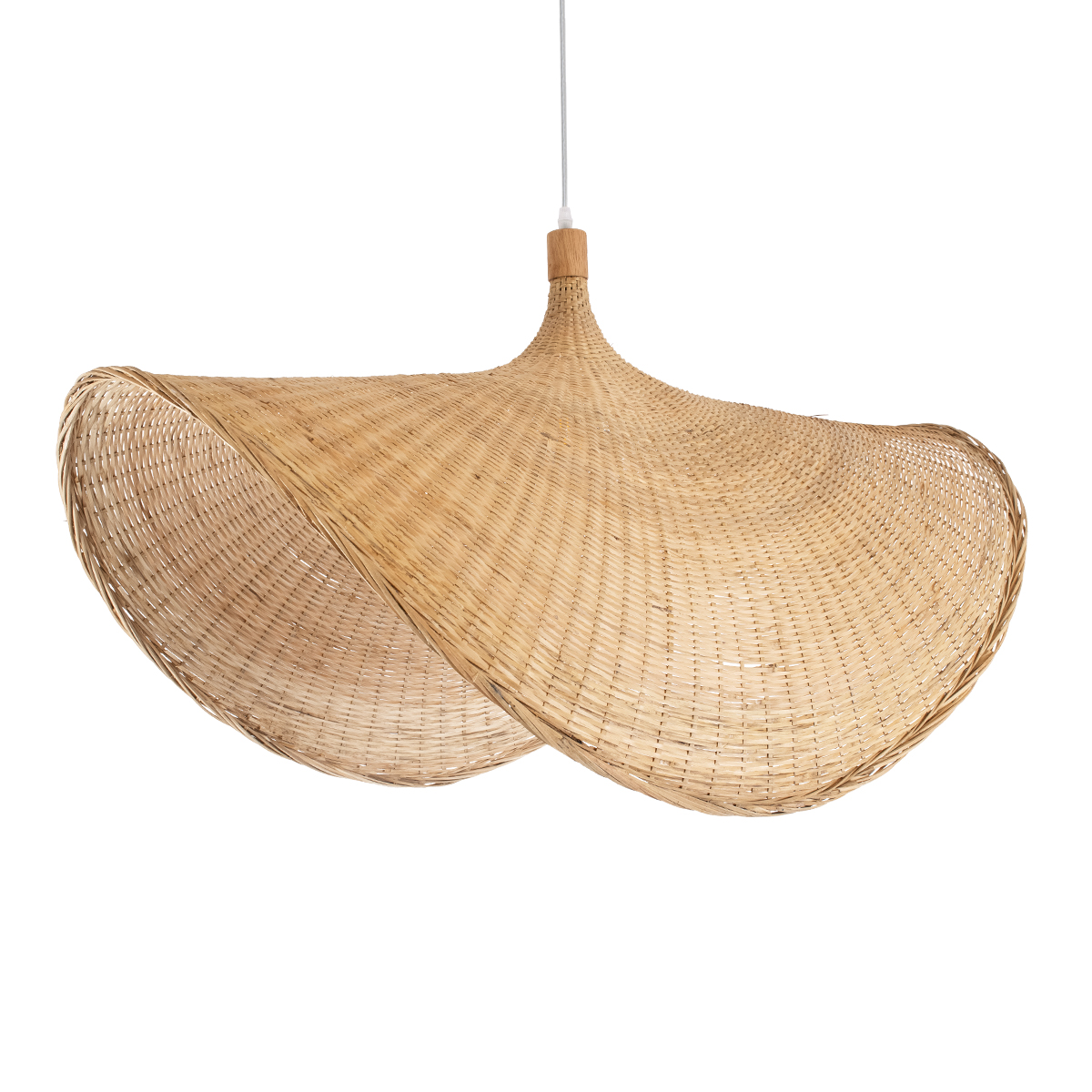 LEDTM® CUBA 01769 Boho Κρεμαστό Φωτιστικό Οροφής με Ντουί 1 x E27 AC 220-240V IP20 - Μπεζ - Μ100 x Π100 x Υ55cm - Image 5