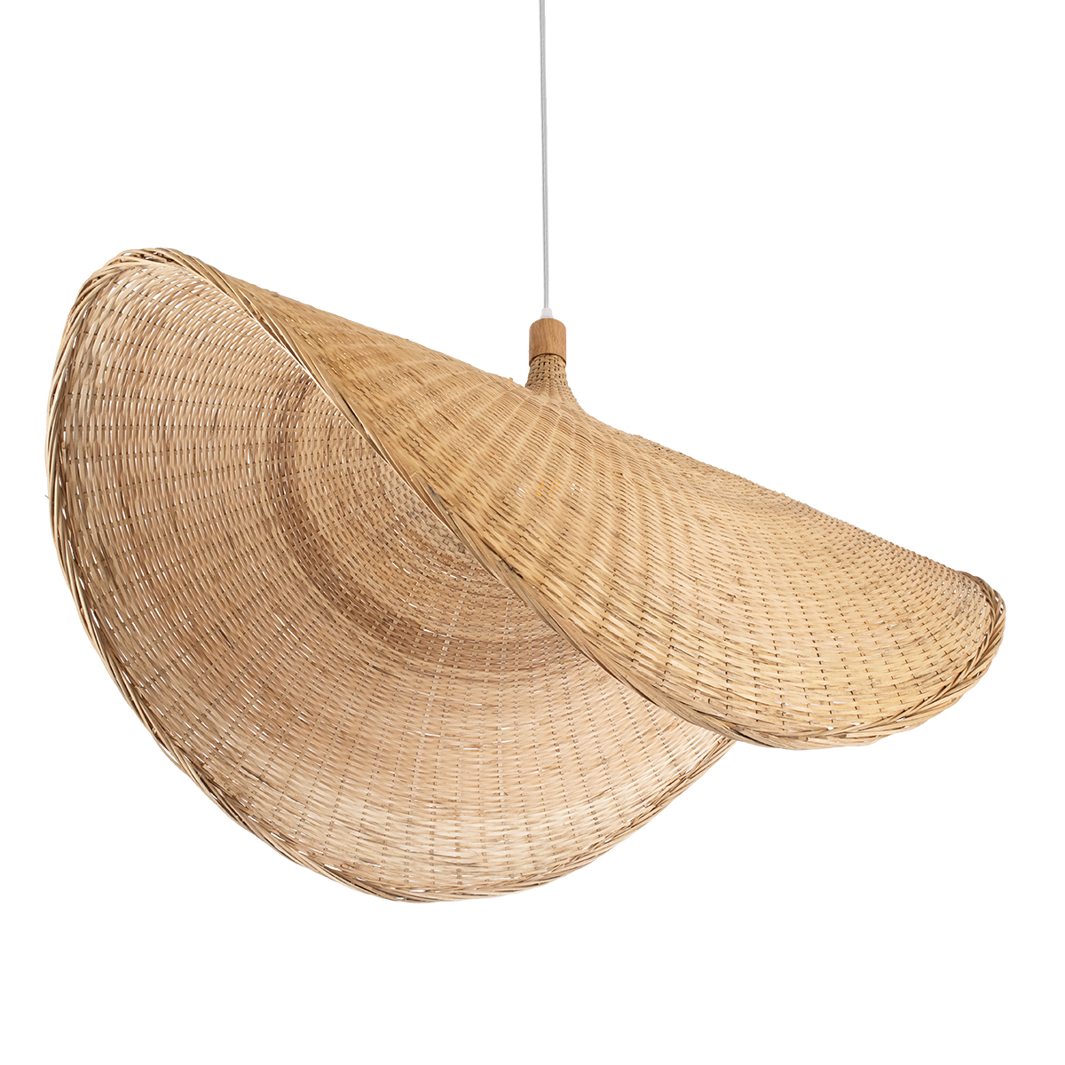 LEDTM® CUBA 01769 Boho Κρεμαστό Φωτιστικό Οροφής με Ντουί 1 x E27 AC 220-240V IP20 - Μπεζ - Μ100 x Π100 x Υ55cm - Image 6