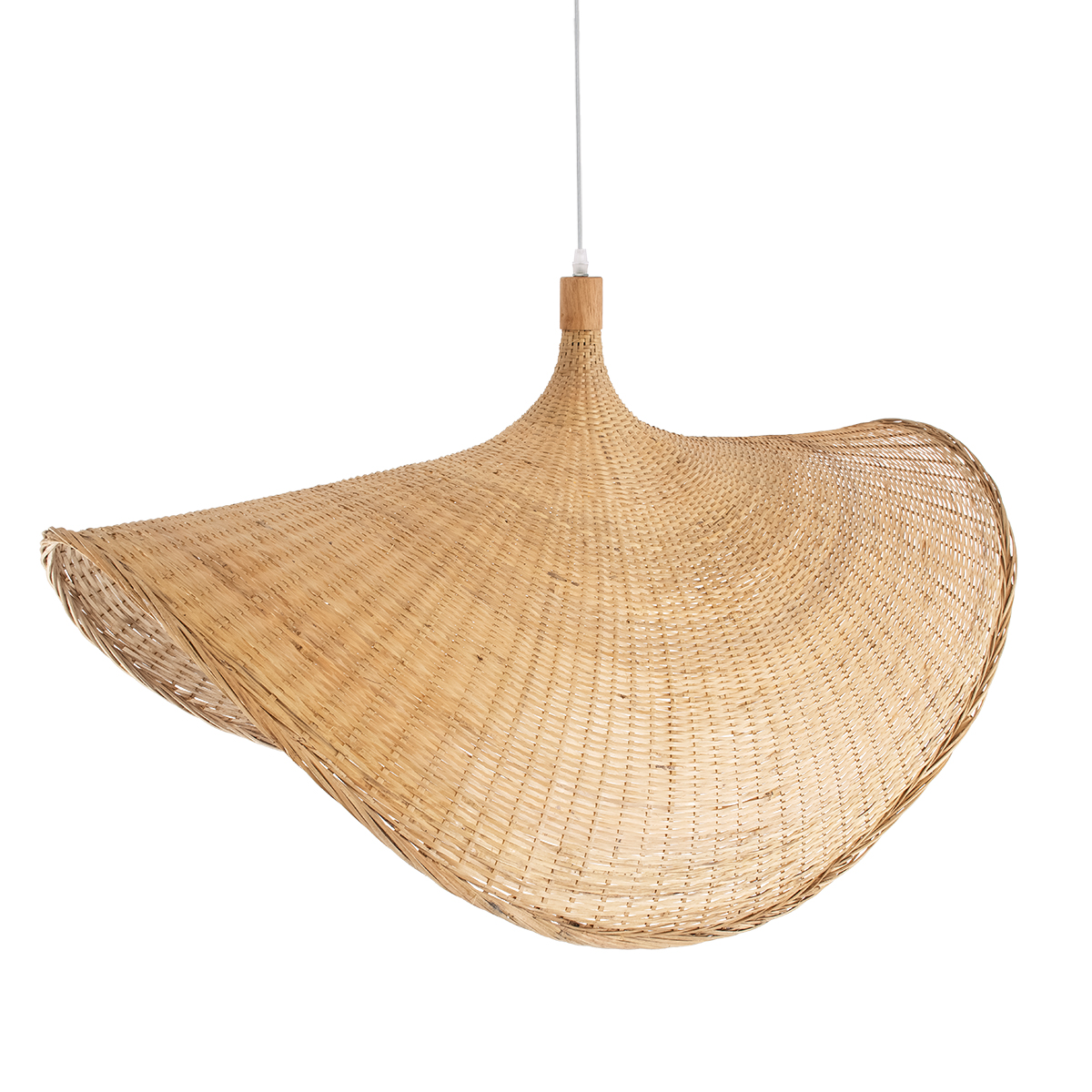 LEDTM® CUBA 01769 Boho Κρεμαστό Φωτιστικό Οροφής με Ντουί 1 x E27 AC 220-240V IP20 - Μπεζ - Μ100 x Π100 x Υ55cm - Image 7