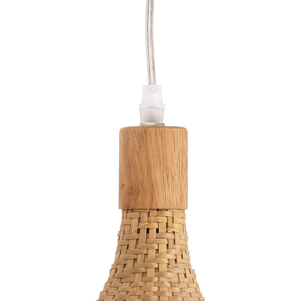LEDTM® CUBA 01769 Boho Κρεμαστό Φωτιστικό Οροφής με Ντουί 1 x E27 AC 220-240V IP20 - Μπεζ - Μ100 x Π100 x Υ55cm - Image 10