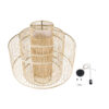 LEDTM® HIBISCUS 01780 Boho Κρεμαστό Φωτιστικό Οροφής με Ντουί 1 x E27 AC 220-240V IP20 - Μπεζ - Μ100 x Π100 x Y100cm - Image 10
