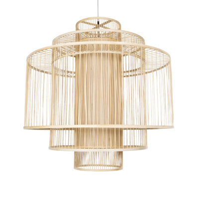 Alternative view of LEDTM® HIBISCUS 01780 Boho Κρεμαστό Φωτιστικό Οροφής με Ντουί 1 x E27 AC 220-240V IP20 - Μπεζ - Μ100 x Π100 x Y100cm