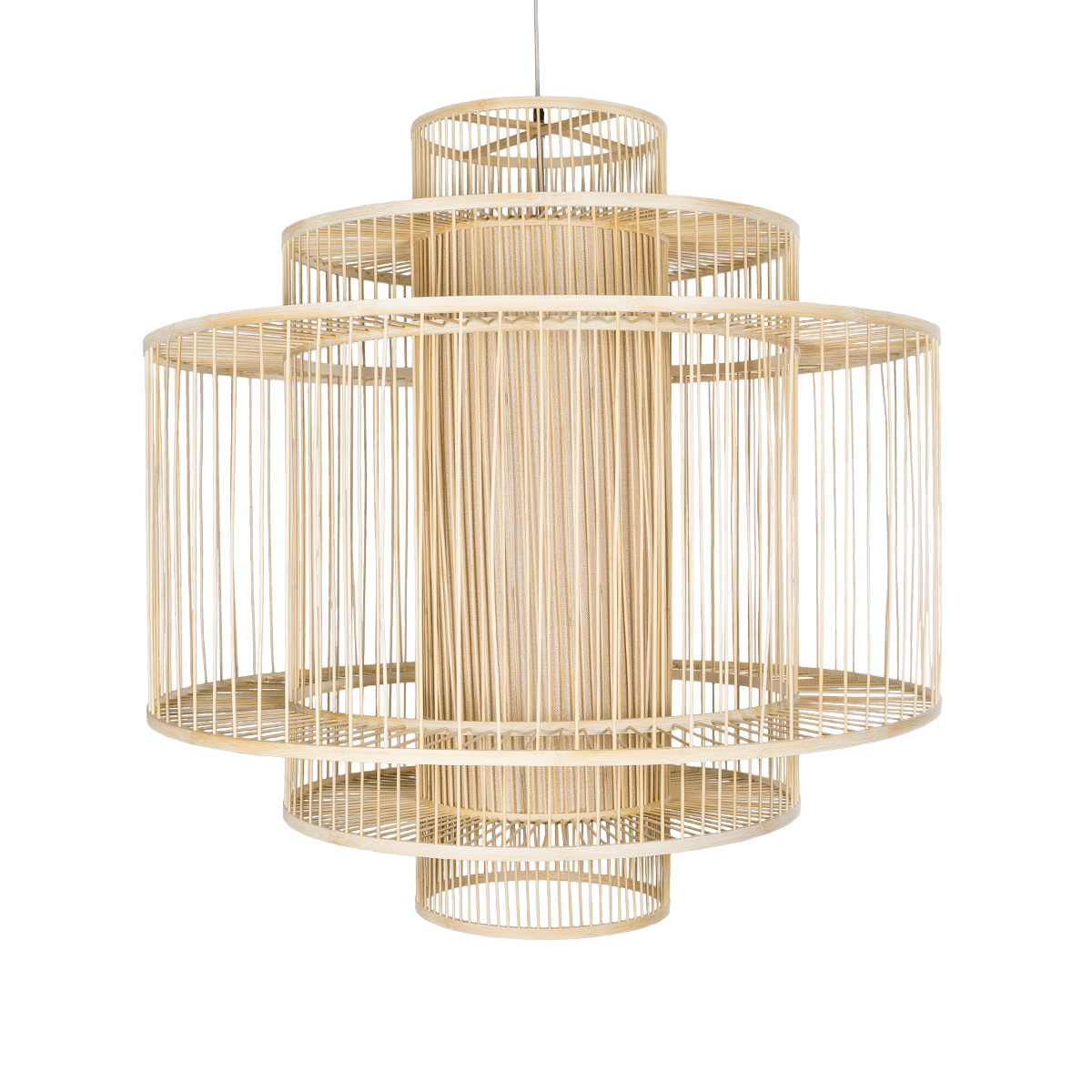 LEDTM® HIBISCUS 01780 Boho Κρεμαστό Φωτιστικό Οροφής με Ντουί 1 x E27 AC 220-240V IP20 - Μπεζ - Μ100 x Π100 x Y100cm - Image 5