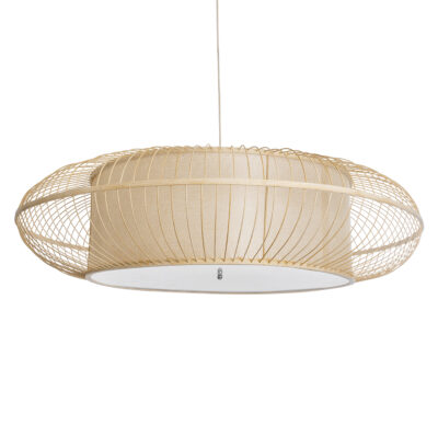 Alternative view of LEDTM® HIBISCUS 01782 Boho Κρεμαστό Φωτιστικό Οροφής με Ντουί 3 x E27 AC 220-240V IP20 - Μπεζ - Μ120 x Π120 x Y31cm
