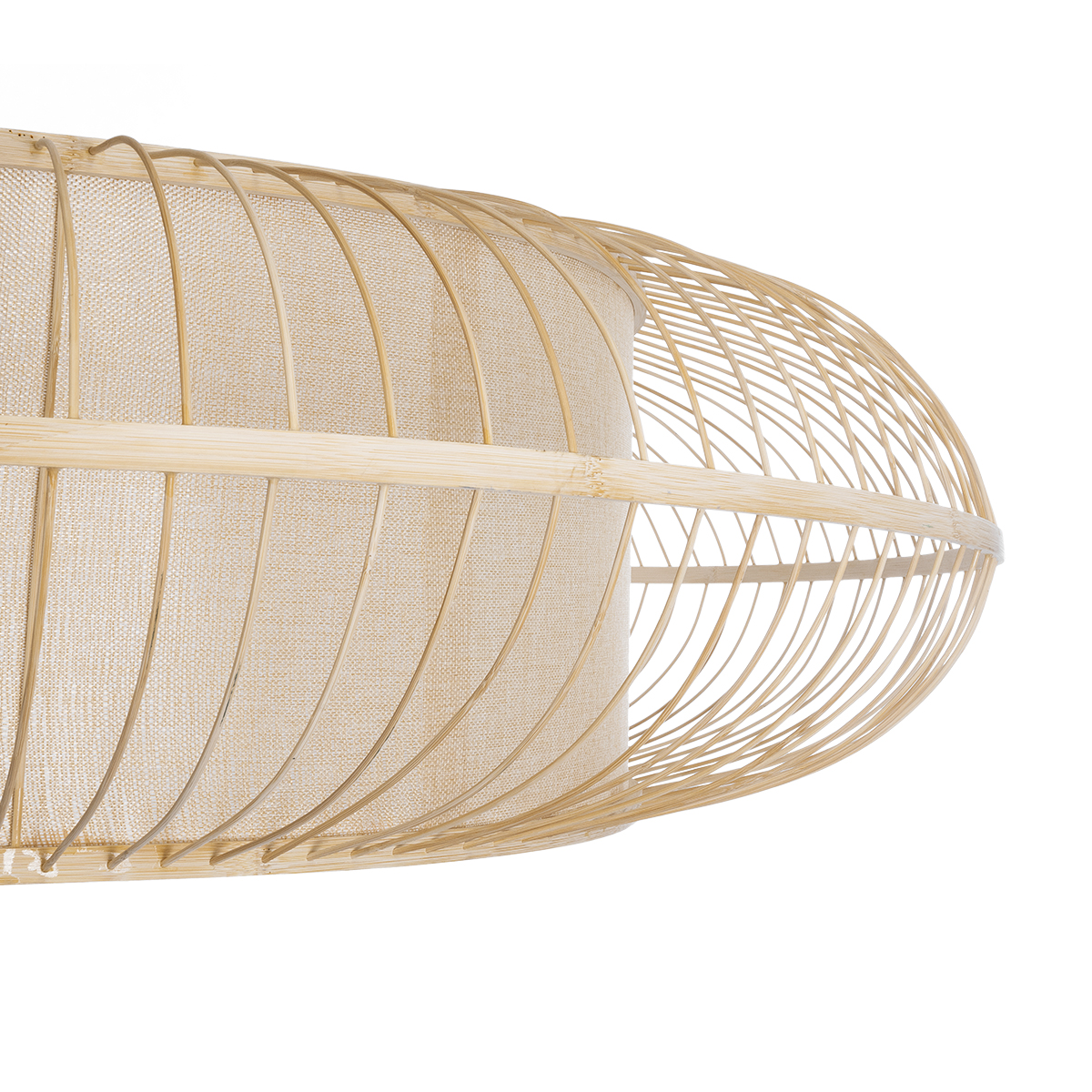 LEDTM® HIBISCUS 01782 Boho Κρεμαστό Φωτιστικό Οροφής με Ντουί 3 x E27 AC 220-240V IP20 - Μπεζ - Μ120 x Π120 x Y31cm - Image 8