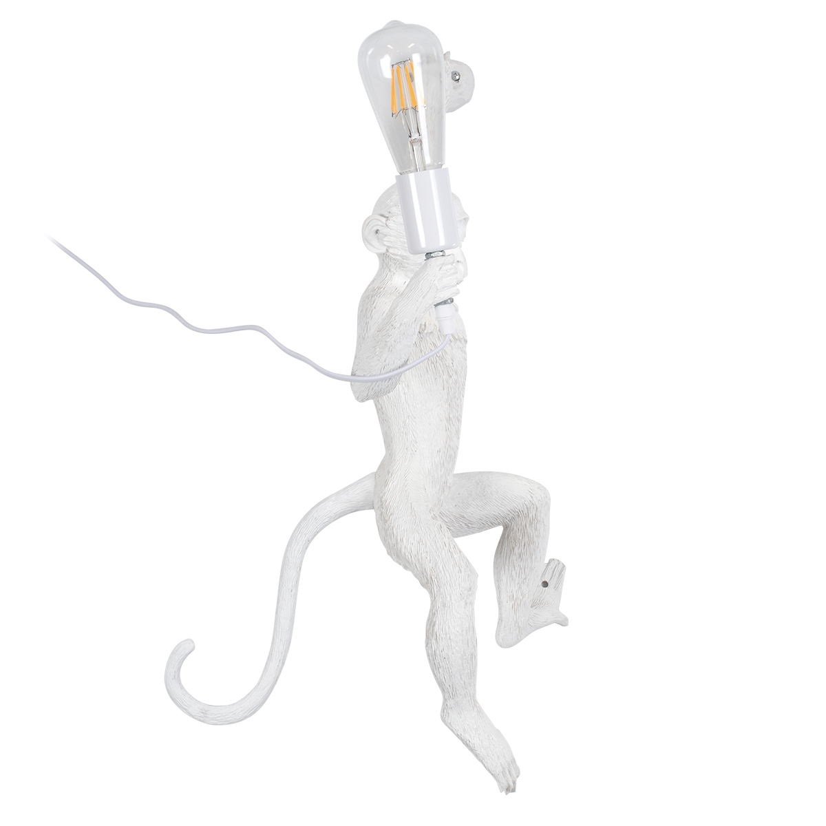 LEDTM® APES 01805 Μοντέρνο Φωτιστικό Τοίχου - Απλίκα με Ντουί 1 x E27 AC 220-240V IP20 - Λευκό - Μ34 x Π31 x Υ61cm - Image 5