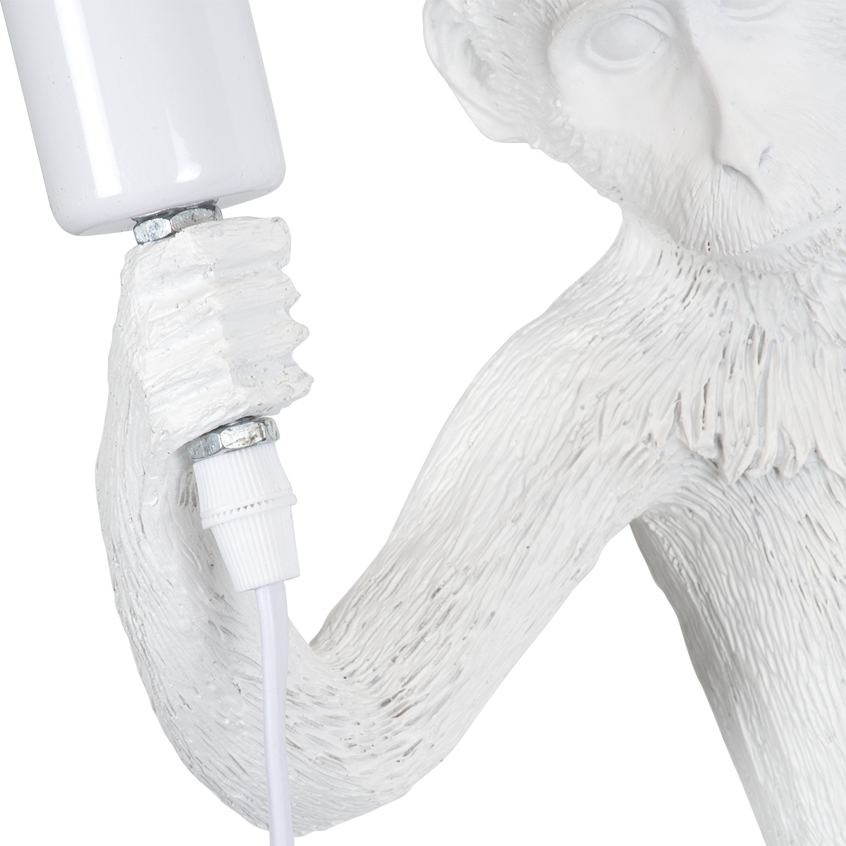 LEDTM® APES 01805 Μοντέρνο Φωτιστικό Τοίχου - Απλίκα με Ντουί 1 x E27 AC 220-240V IP20 - Λευκό - Μ34 x Π31 x Υ61cm - Image 7