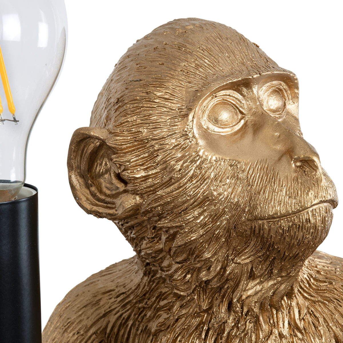 LEDTM® APES 01809 Μοντέρνο Επιτραπέζιο Φωτιστικό Πορτατίφ με Ντουί 1 x E27 AC 220-240V IP20 - Χρυσό - Μ30 x Π27 x Υ30cm - Image 6