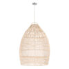 LEDTM® MALIBU 01810 Boho Κρεμαστό Φωτιστικό Οροφής με Ντουί 1 x E27 AC 220-240V IP20 - Μπεζ - Μ57 x Π57 x Υ75cm - Image 5