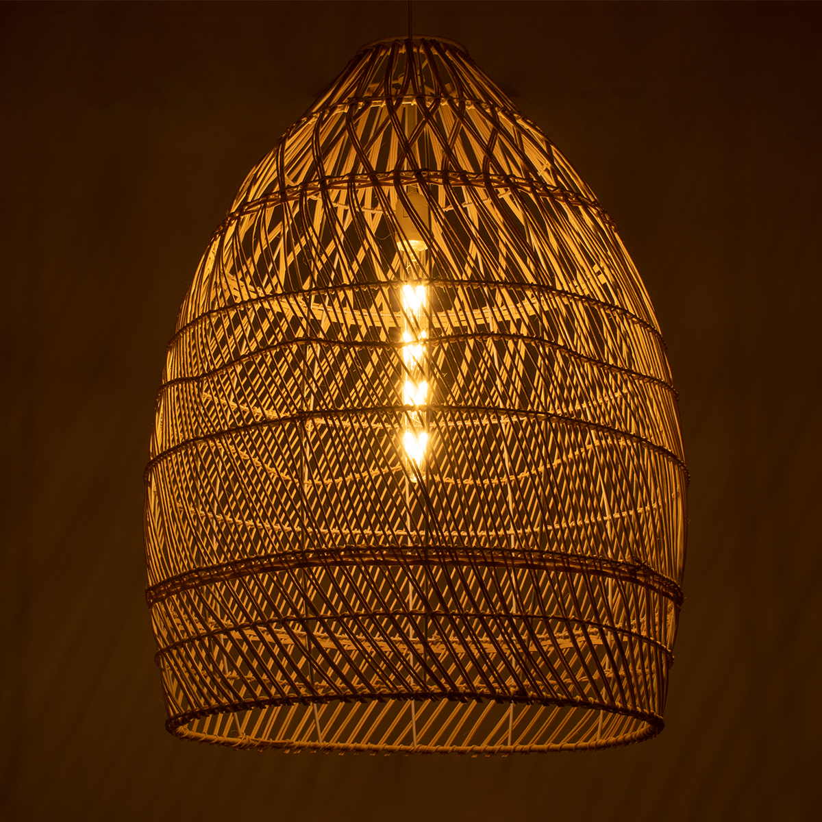 LEDTM® MALIBU 01810 Boho Κρεμαστό Φωτιστικό Οροφής με Ντουί 1 x E27 AC 220-240V IP20 - Μπεζ - Μ57 x Π57 x Υ75cm - Image 3