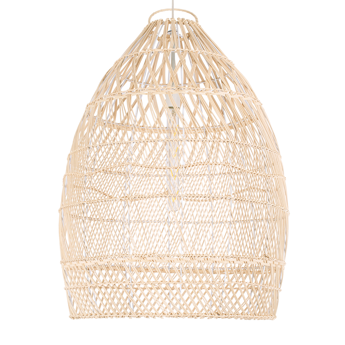 LEDTM® MALIBU 01810 Boho Κρεμαστό Φωτιστικό Οροφής με Ντουί 1 x E27 AC 220-240V IP20 - Μπεζ - Μ57 x Π57 x Υ75cm - Image 6