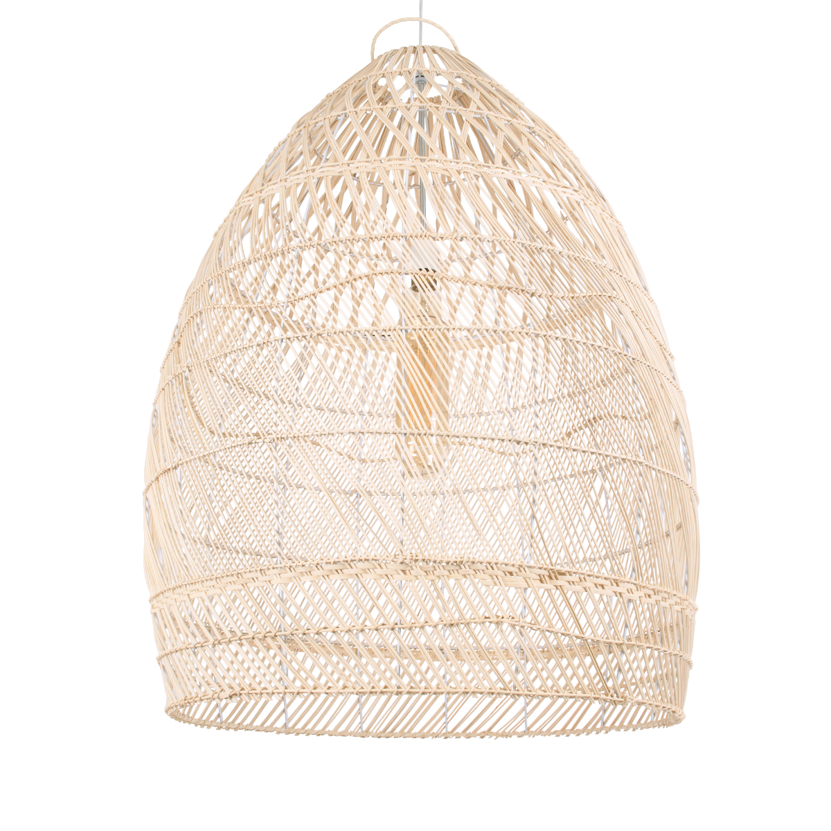 LEDTM® MALIBU 01811 Boho Κρεμαστό Φωτιστικό Οροφής με Ντουί 1 x E27 AC 220-240V IP20 - Μπεζ - Μ76 x Π76 x Υ100cm - Image 4