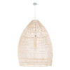 LEDTM® MALIBU 01811 Boho Κρεμαστό Φωτιστικό Οροφής με Ντουί 1 x E27 AC 220-240V IP20 - Μπεζ - Μ76 x Π76 x Υ100cm - Image 5