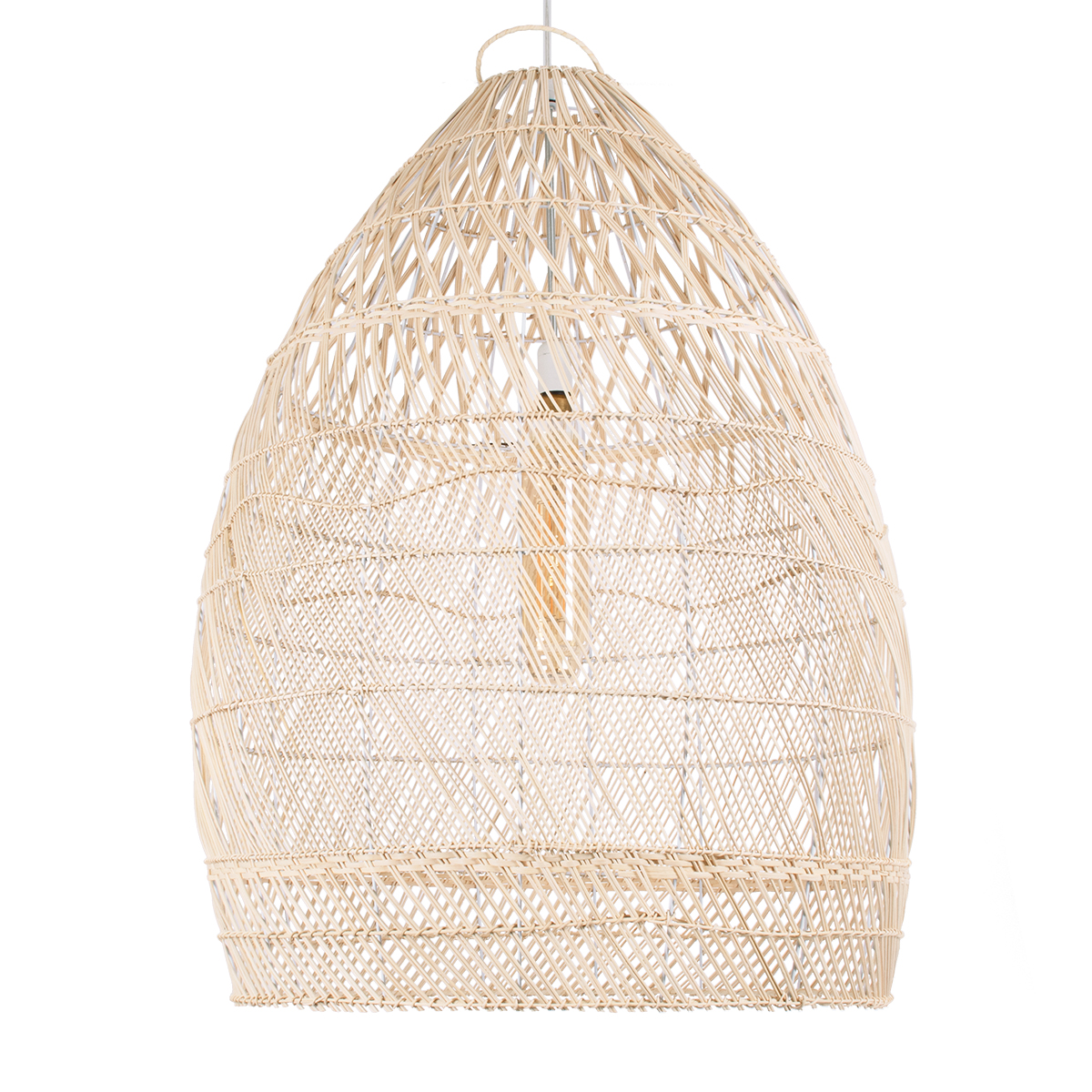 LEDTM® MALIBU 01811 Boho Κρεμαστό Φωτιστικό Οροφής με Ντουί 1 x E27 AC 220-240V IP20 - Μπεζ - Μ76 x Π76 x Υ100cm - Image 6