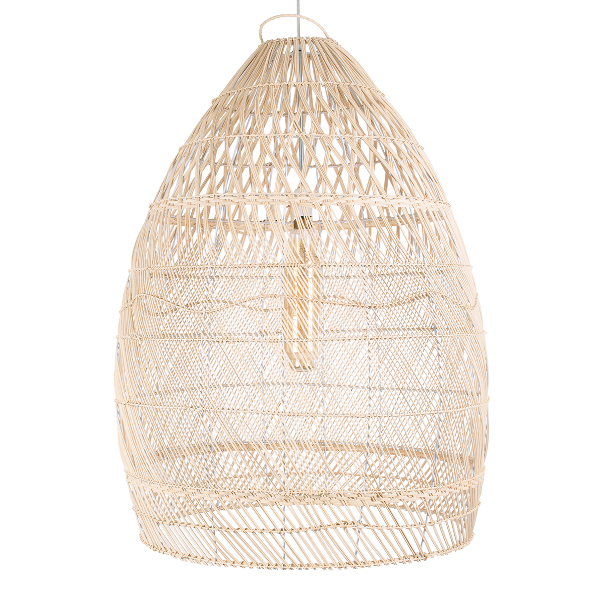 LEDTM® MALIBU 01811 Boho Κρεμαστό Φωτιστικό Οροφής με Ντουί 1 x E27 AC 220-240V IP20 - Μπεζ - Μ76 x Π76 x Υ100cm - Image 7
