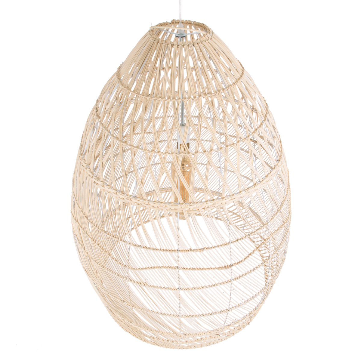 LEDTM® MALIBU 01811 Boho Κρεμαστό Φωτιστικό Οροφής με Ντουί 1 x E27 AC 220-240V IP20 - Μπεζ - Μ76 x Π76 x Υ100cm - Image 8
