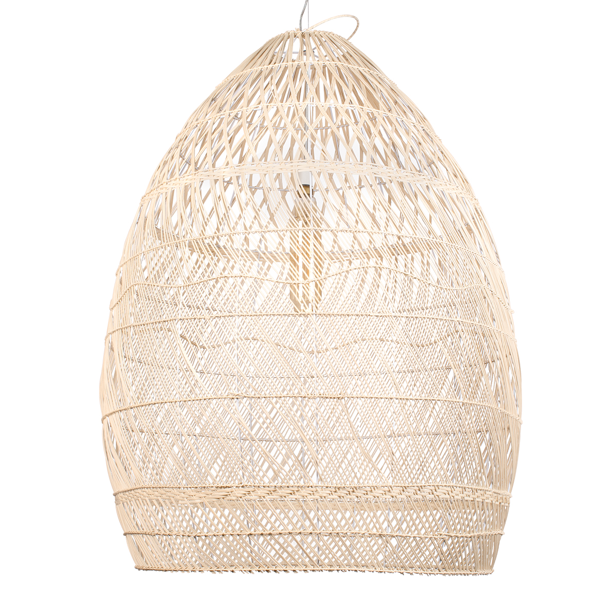 LEDTM® MALIBU 01812 Boho Κρεμαστό Φωτιστικό Οροφής με Ντουί 1 x E27 AC 220-240V IP20 - Μπεζ - Μ95 x Π95 x Υ125cm - Image 6