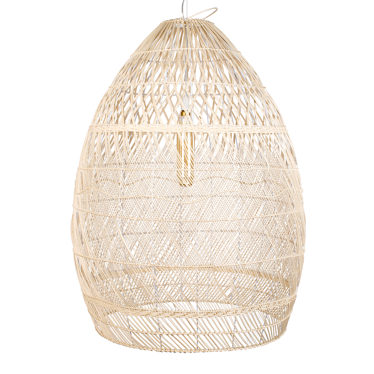 LEDTM® MALIBU 01812 Boho Κρεμαστό Φωτιστικό Οροφής με Ντουί 1 x E27 AC 220-240V IP20 - Μπεζ - Μ95 x Π95 x Υ125cm - Image 7