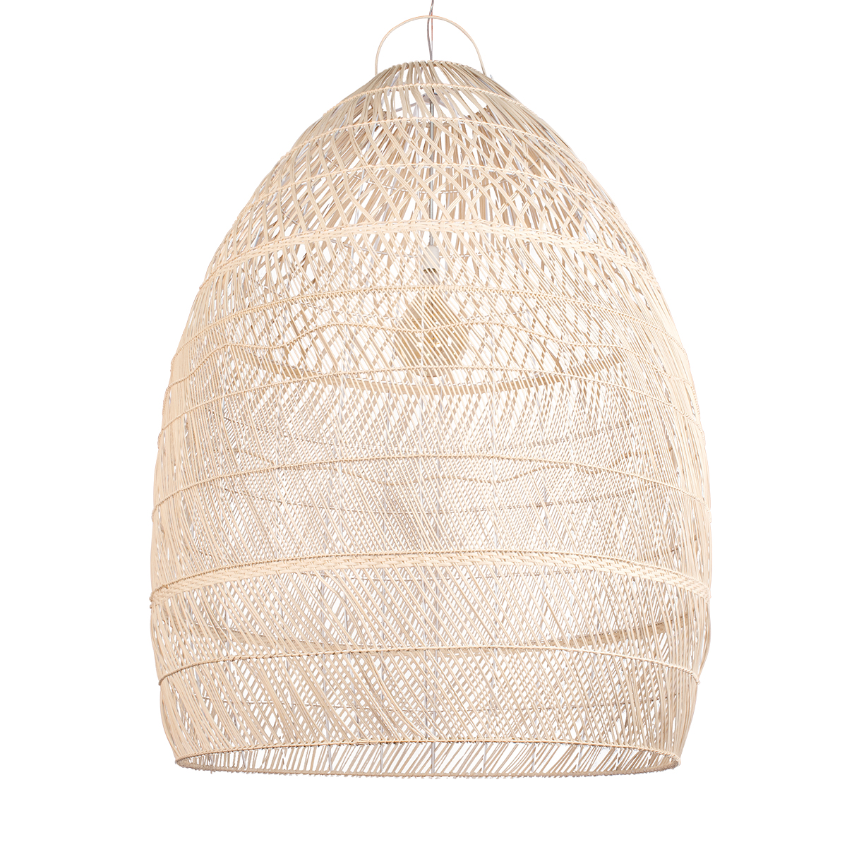 LEDTM® MALIBU 01813 Boho Κρεμαστό Φωτιστικό Οροφής με Ντουί 1 x E27 AC 220-240V IP20 - Μπεζ - Μ120 x Π120 x Υ156cm - Image 4