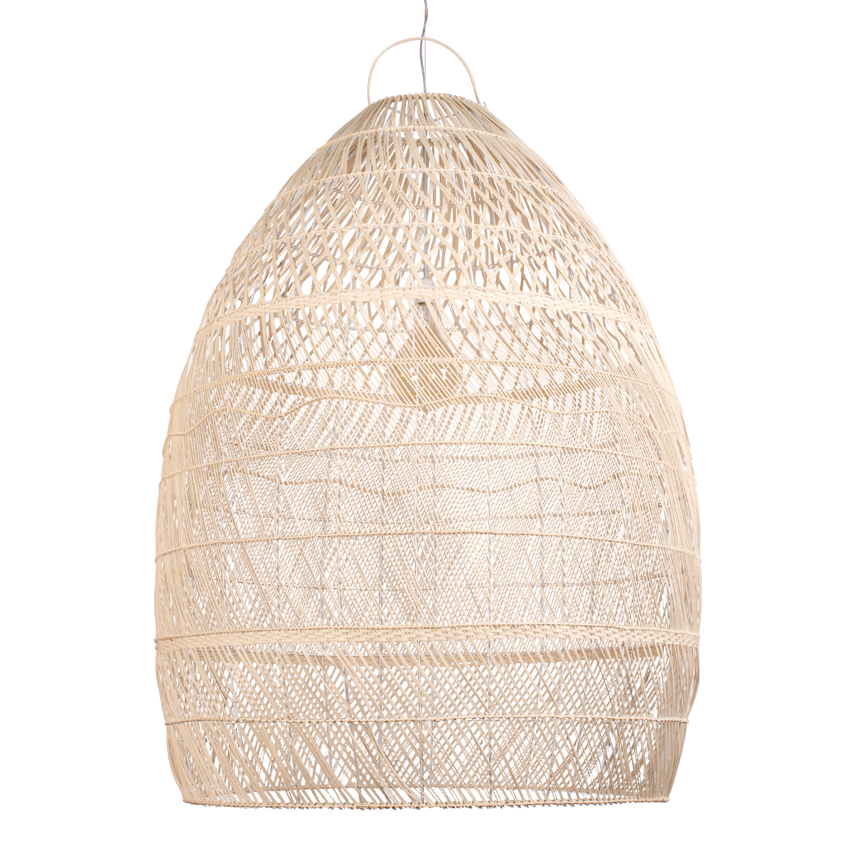 LEDTM® MALIBU 01813 Boho Κρεμαστό Φωτιστικό Οροφής με Ντουί 1 x E27 AC 220-240V IP20 - Μπεζ - Μ120 x Π120 x Υ156cm - Image 6