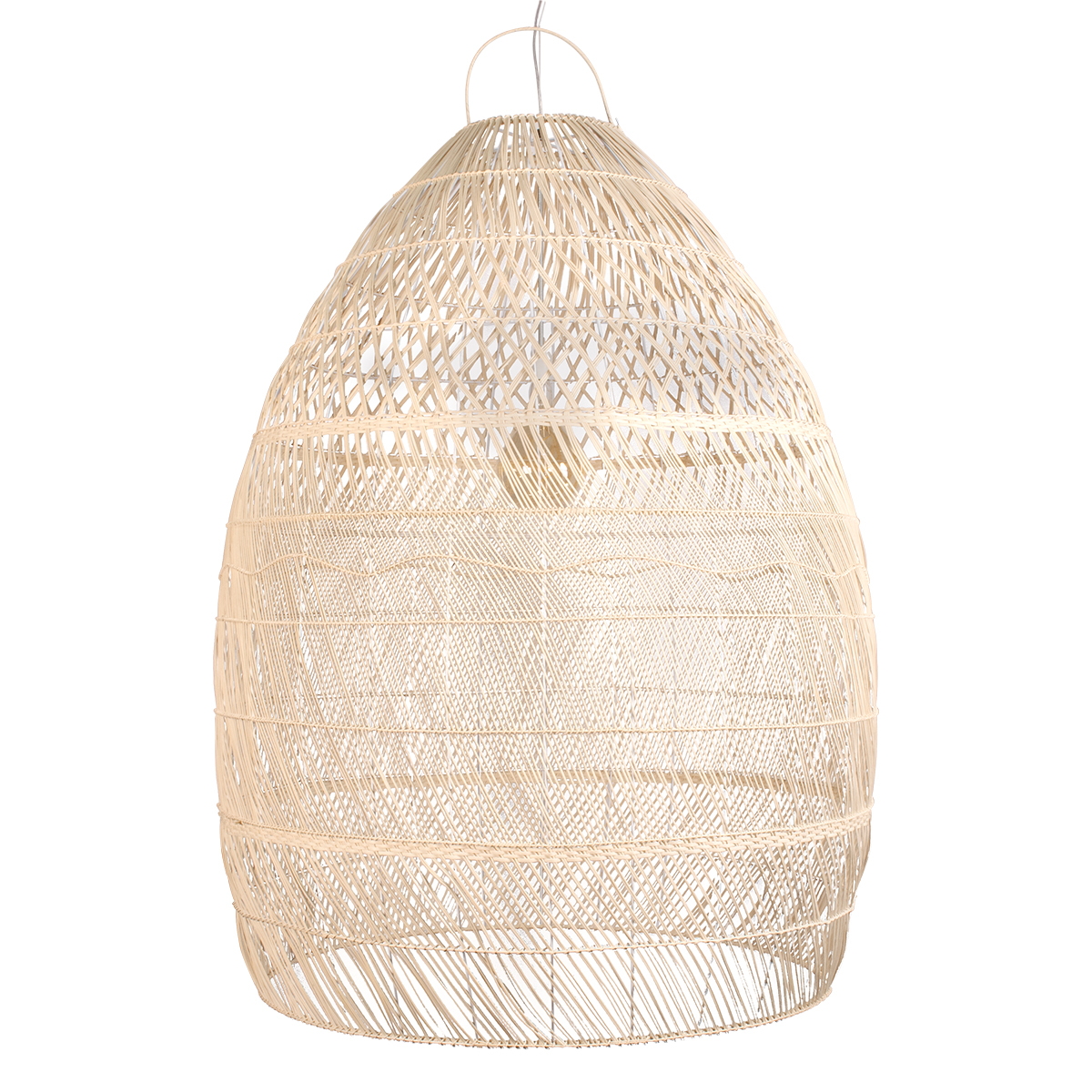 LEDTM® MALIBU 01813 Boho Κρεμαστό Φωτιστικό Οροφής με Ντουί 1 x E27 AC 220-240V IP20 - Μπεζ - Μ120 x Π120 x Υ156cm - Image 7