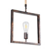 LEDTM® FRAISE 01814 Vintage Κρεμαστό Φωτιστικό Οροφής με Ντουί 1 x E27 AC 220-240V IP20 - Χάλκινο & Μπεζ - Μ32 x Π4 x Υ32cm - Image 6
