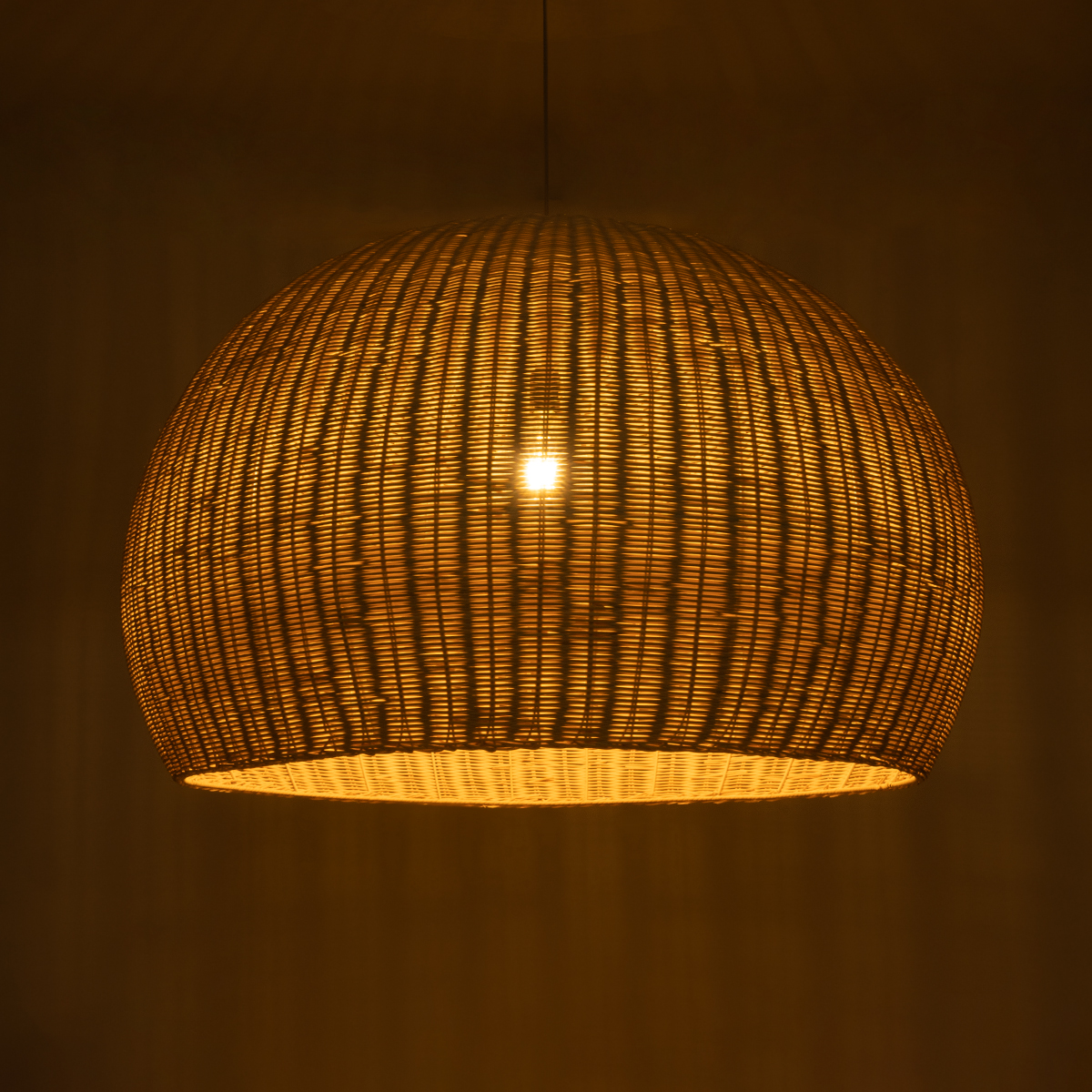 LEDTM® RAITO 01826 Boho Κρεμαστό Φωτιστικό Οροφής με Ντουί 1 x E27 AC 220-240V IP20 - Μπεζ - Μ100 x Π100 x Υ63cm - Image 3