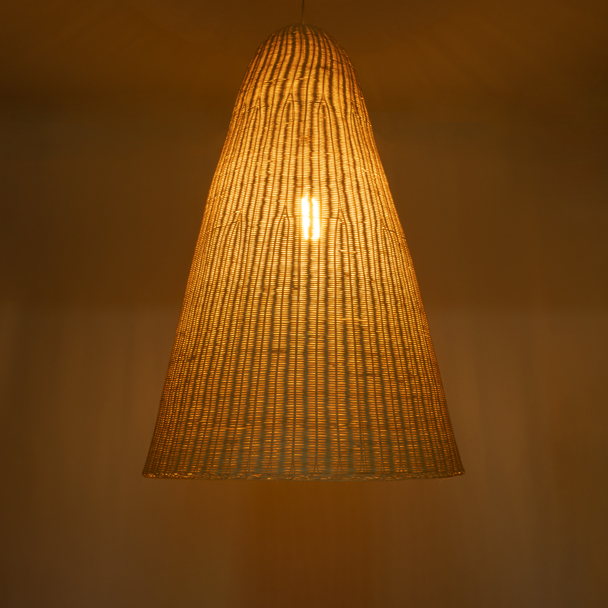 LEDTM® MAHANA 01827 Boho Κρεμαστό Φωτιστικό Οροφής με Ντουί 1 x E27 AC 220-240V IP20 - Μπεζ - Μ80 x Π80 x Υ130cm - Image 3
