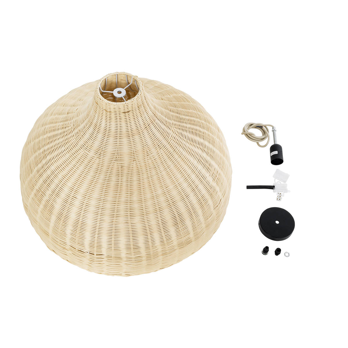 LEDTM® AFURU 01828 Boho Κρεμαστό Φωτιστικό Οροφής με Ντουί 1 x E27 AC 220-240V IP20 - Μπεζ - Μ60 x Π60 x Υ40cm - Image 11