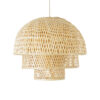 LEDTM® HIROKA 01836 Boho Κρεμαστό Φωτιστικό Οροφής με Ντουί 1 x E27 AC 220-240V IP20 - Μπεζ - Μ60 x Π60 x Υ50cm - Image 5