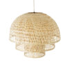 LEDTM® HIROKA 01836 Boho Κρεμαστό Φωτιστικό Οροφής με Ντουί 1 x E27 AC 220-240V IP20 - Μπεζ - Μ60 x Π60 x Υ50cm - Image 7