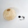 LEDTM® HIROKA 01836 Boho Κρεμαστό Φωτιστικό Οροφής με Ντουί 1 x E27 AC 220-240V IP20 - Μπεζ - Μ60 x Π60 x Υ50cm - Image 10