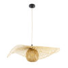 LEDTM® CINNABAR 01837 Boho Κρεμαστό Φωτιστικό Οροφής με Ντουί 1 x E27 AC 220-240V IP20 - Μπεζ - Μ75 x Π75 x Υ21cm - Image 4