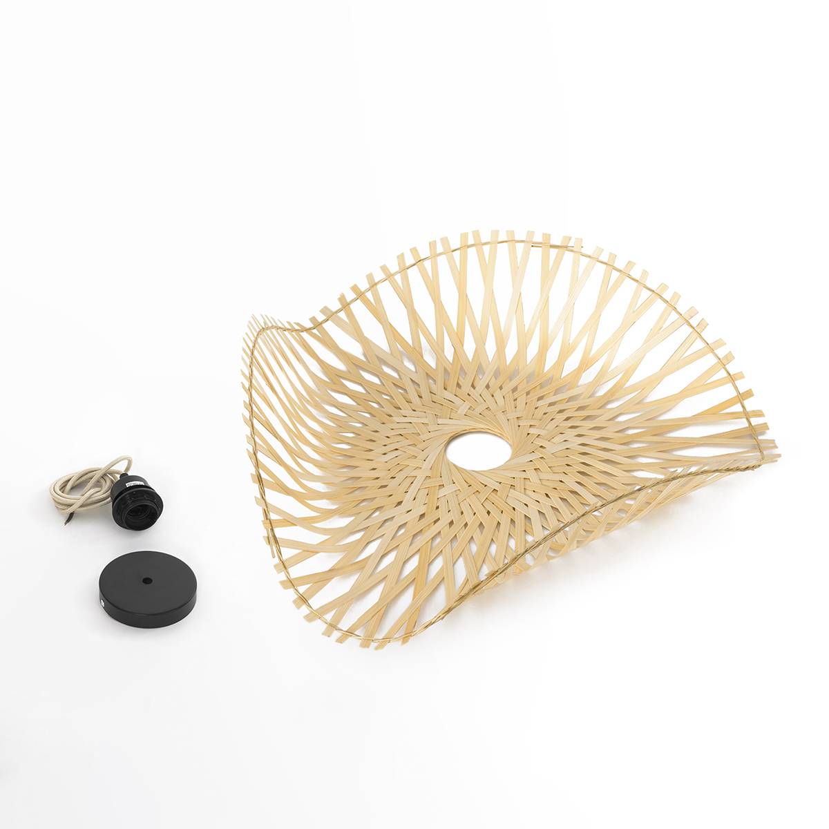 LEDTM® MELEMELE 01839 Boho Κρεμαστό Φωτιστικό Οροφής με Ντουί 1 x E27 AC 220-240V IP20 - Μπεζ - Μ35 x Π35 x Υ4cm - Image 10