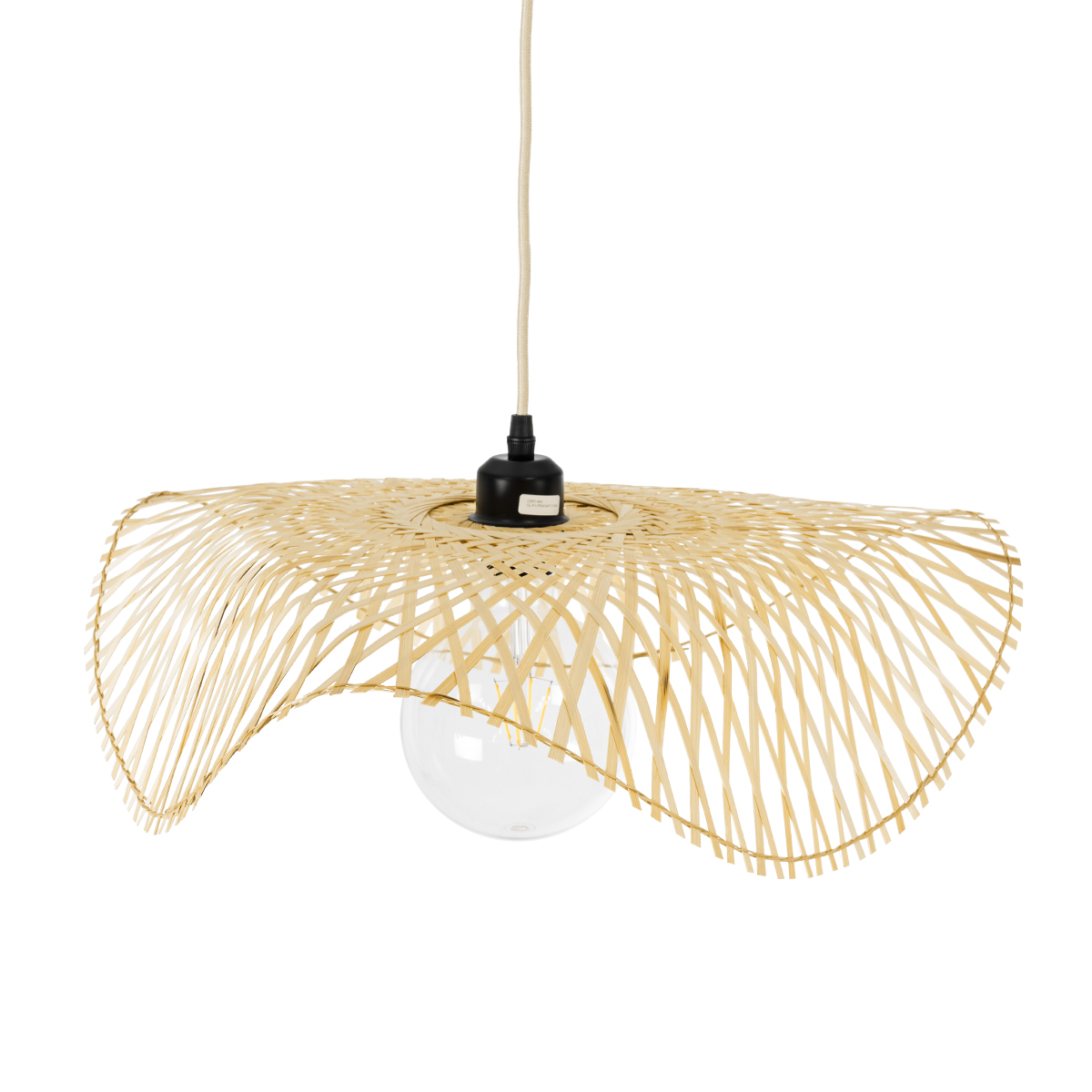 LEDTM® MELEMELE 01840 Boho Κρεμαστό Φωτιστικό Οροφής με Ντουί 1 x E27 AC 220-240V IP20 - Μπεζ - Μ50 x Π50 x Υ7cm - Image 7