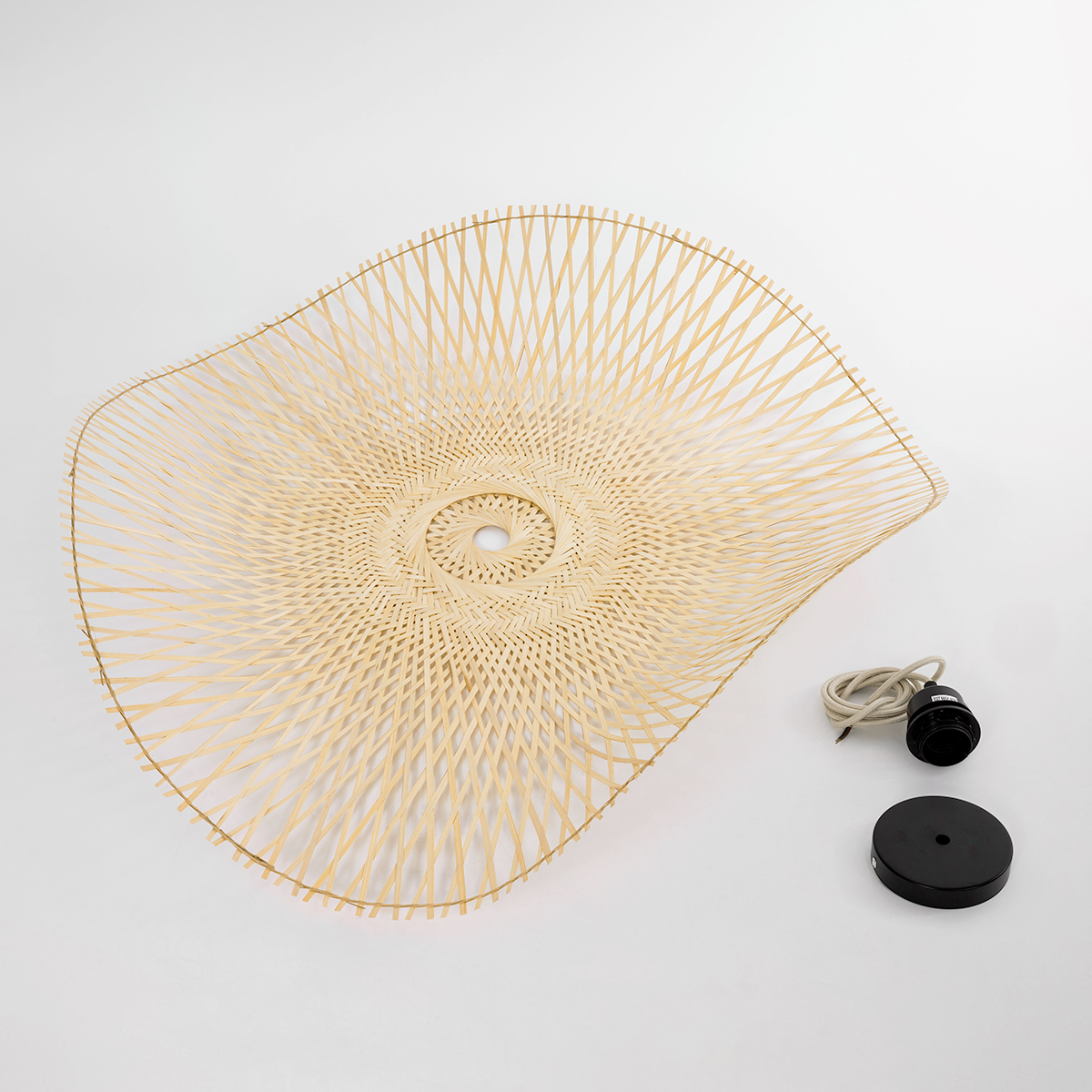 LEDTM® MELEMELE 01842 Boho Κρεμαστό Φωτιστικό Οροφής με Ντουί 1 x E27 AC 220-240V IP20 - Μπεζ - Μ100 x Π100 x Υ12cm - Image 10