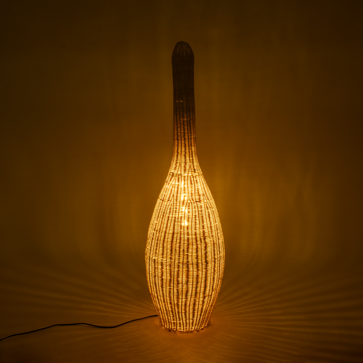 LEDTM® PARADIS 01844 Boho Επιδαπέδιο Φωτιστικό με Ντουί 1 x E27 AC 220-240V IP20 - Μπεζ - Μ35 x Π35 x Υ120cm - Image 3