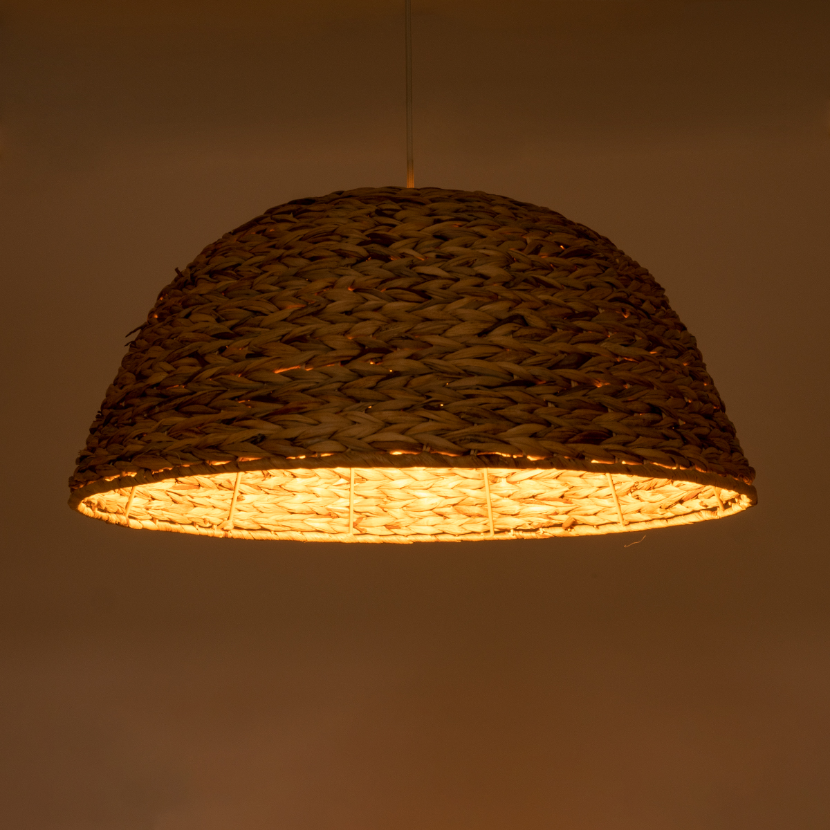 LEDTM® MANGATA 01847 Boho Κρεμαστό Φωτιστικό Οροφής με Ντουί 1 x E27 AC 220-240V IP20 - Μπεζ - Μ60 x Π60 x Υ28cm - Image 3