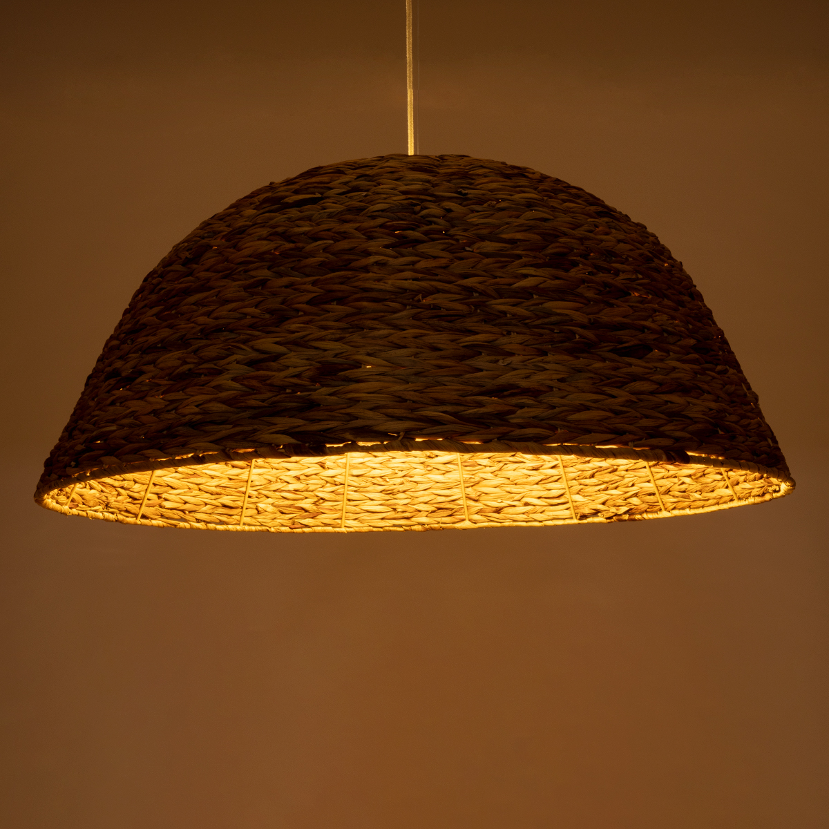 LEDTM® MANGATA 01848 Boho Κρεμαστό Φωτιστικό Οροφής με Ντουί 1 x E27 AC 220-240V IP20 - Καφέ - Μ90 x Π90 x Υ40cm - Image 3