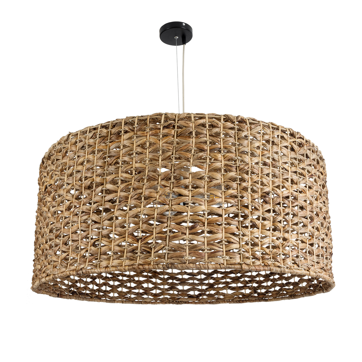 LEDTM® MANGATA 01850 Boho Κρεμαστό Φωτιστικό Οροφής με Ντουί 1 x E27 AC 220-240V IP20 - Καφέ - Μ90 x Π90 x Υ40cm - Image 4