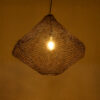 LEDTM® KENTUCKY 01867 Vintage Κρεμαστό Φωτιστικό Οροφής με Ντουί 1 x E27 AC 220-240V IP20 - Καφέ - Μ60 x Π60 x Υ50cm - Image 3